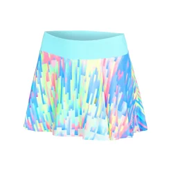 Flash Sale Melbourne 2024 Printed Wavy Skirt Women - Turquoise, Multicoloured Skirts
