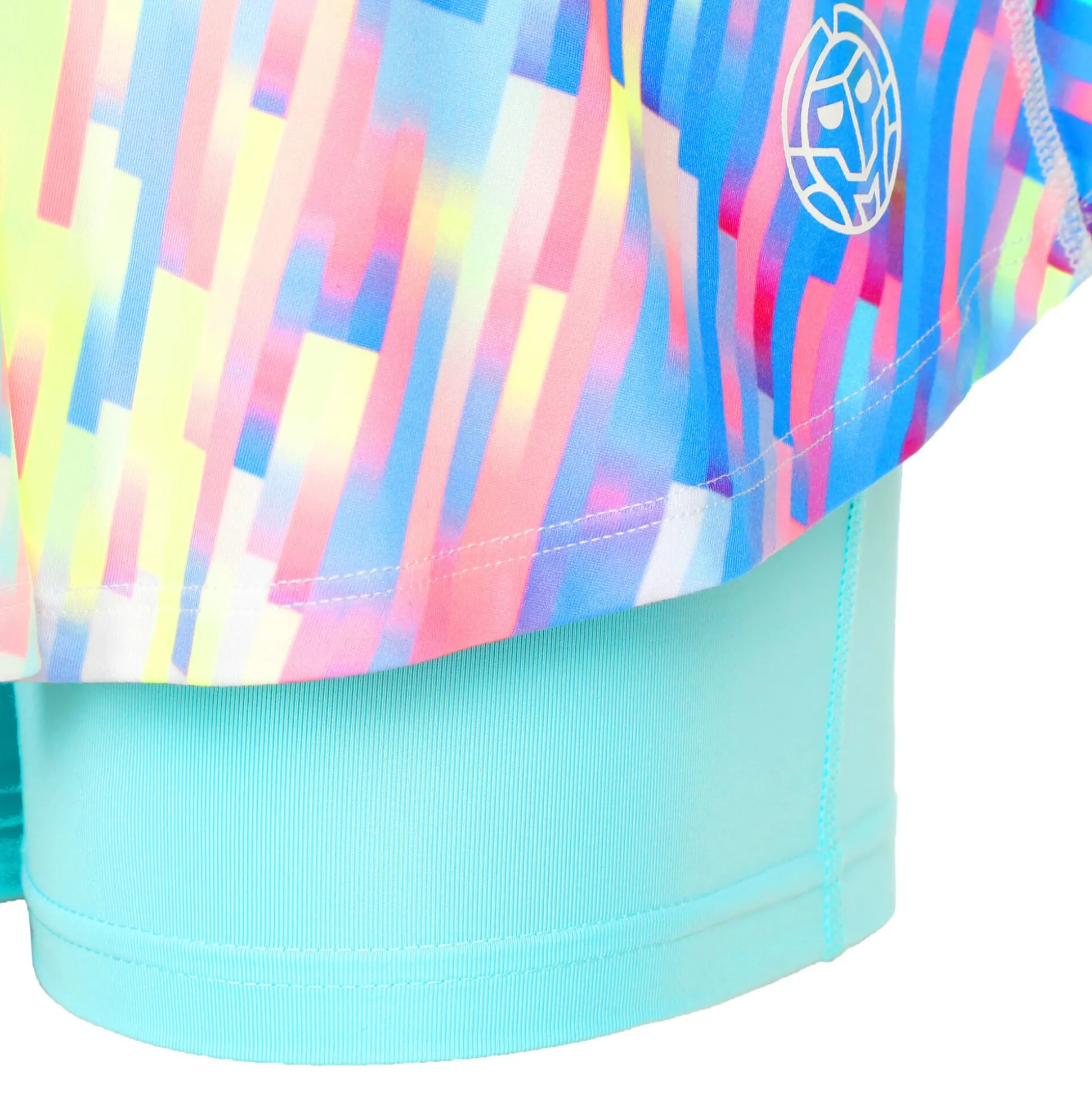 Flash Sale Melbourne 2024 Printed Wavy Skirt Women - Turquoise, Multicoloured Skirts