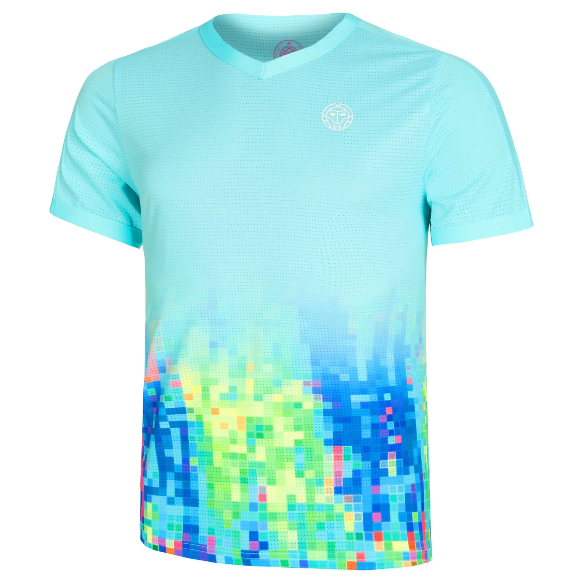 Hot Melbourne 2024 V-Neck T-Shirt Men - Turquoise, Multicoloured Shirts