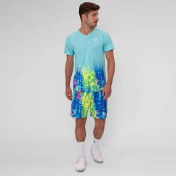 Hot Melbourne 2024 V-Neck T-Shirt Men - Turquoise, Multicoloured Shirts