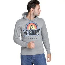 Outlet Melbourne Sunrise Hoody Men - Grey, Multicoloured Hoodies & Sweaters