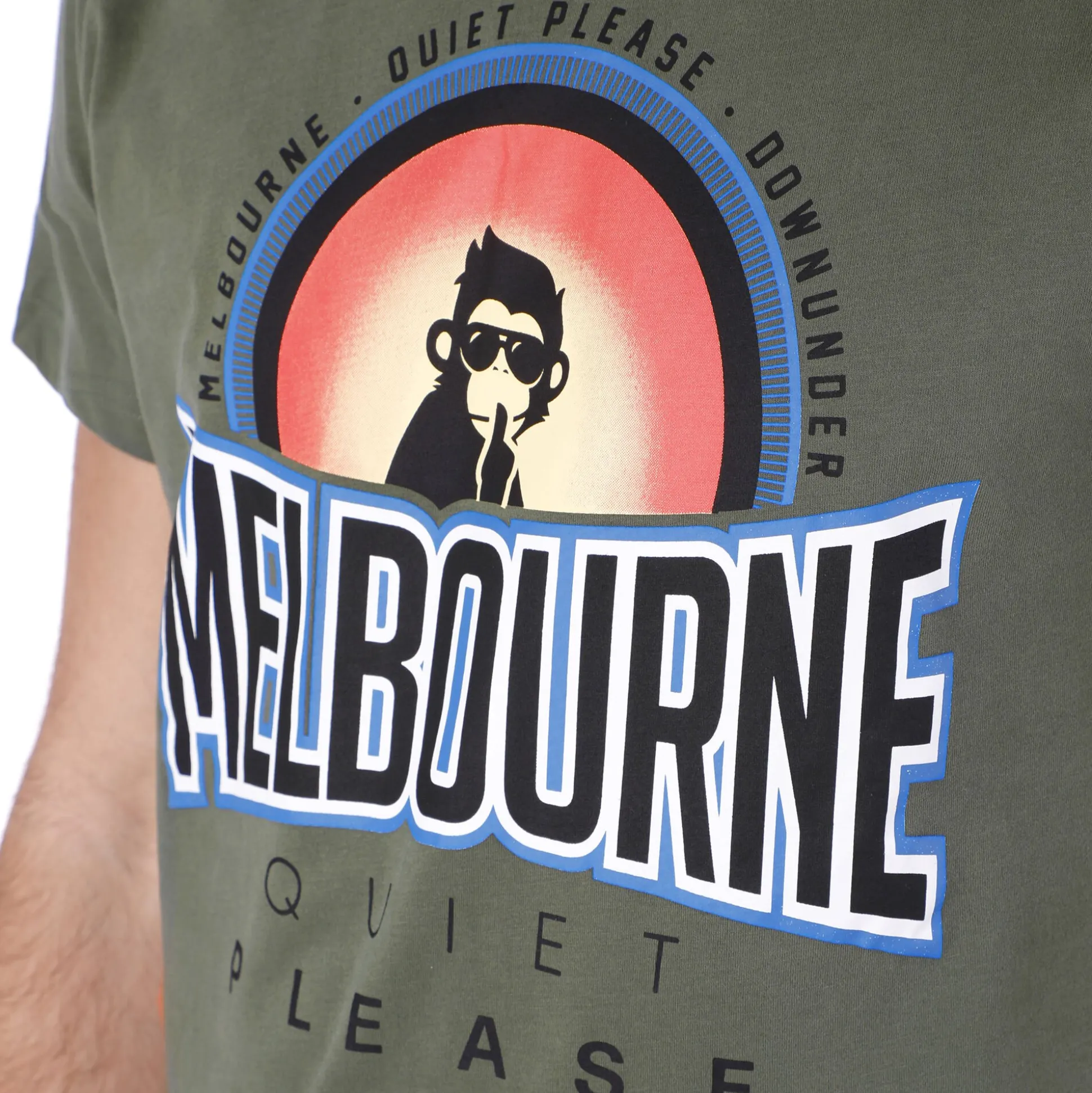 Best Sale Melbourne Sunrise T-Shirt Men - Khaki, Multicoloured Shirts