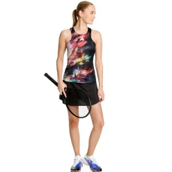 Shop Melbourne Y- Tank Top Women - Black, Multicoloured Tops