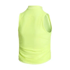 Fashion Mesh Is More Tank Top Girls - Neon Yellow Tops