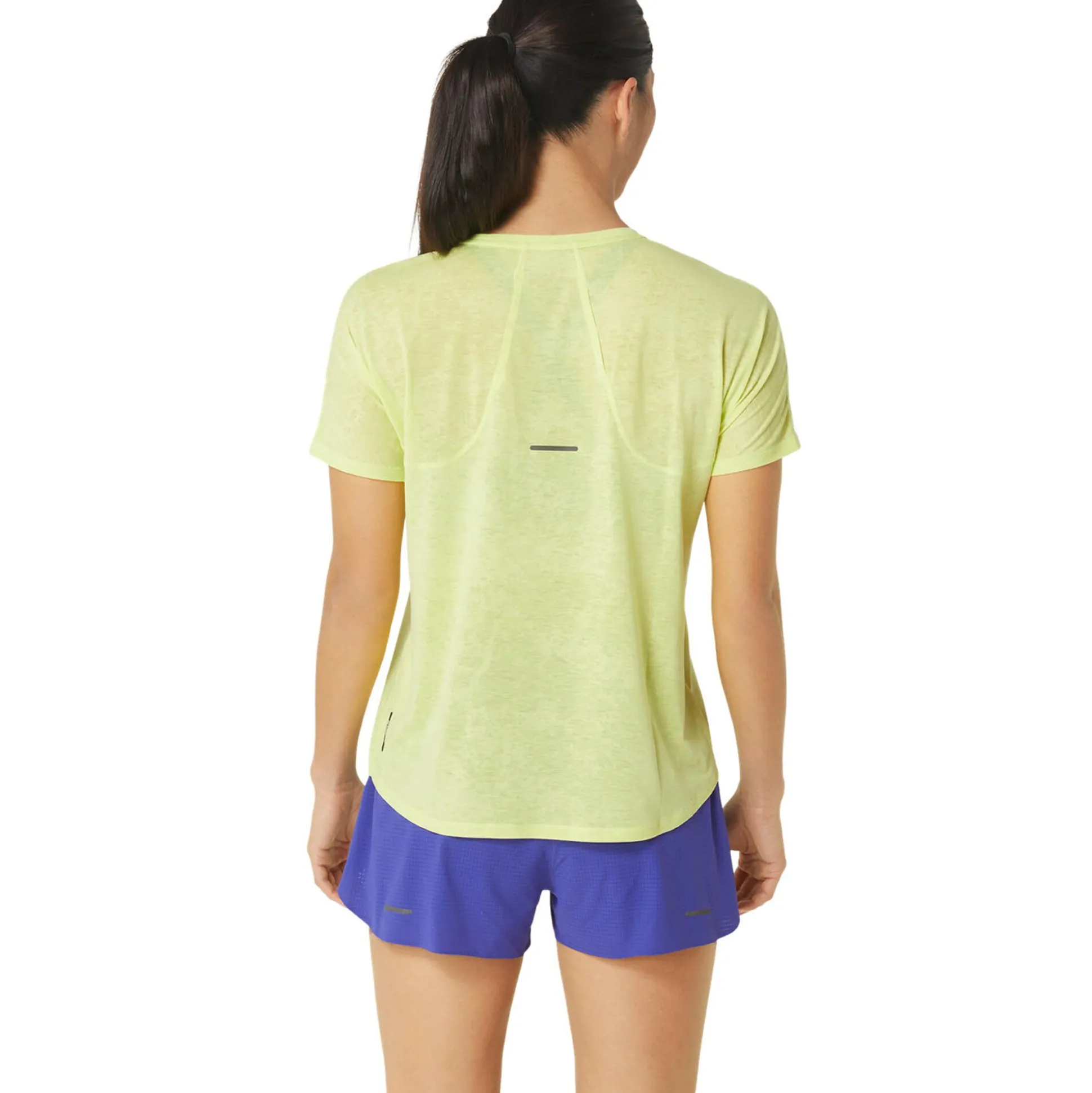 Hot Metarun Pattern Running Shirt Women - Neon Yellow Running Clothing