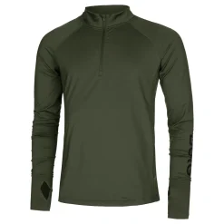 Fashion Midlayer Half Zip Sweatshirt Men - Dark Green Hoodies & Sweaters