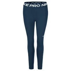 Clearance Mid-Rise Mesh-Paneled Tight Women - Dark Blue, White Pants