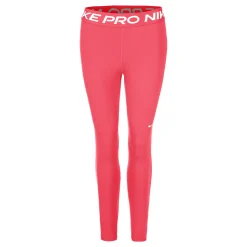 New Mid-Rise Mesh-Paneled Tight Women - Pink, White Pants