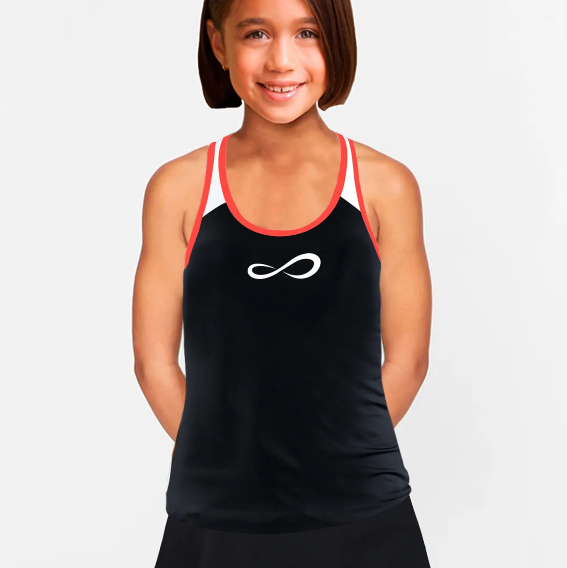 Online Minimal Tank Top Girls - Black, Red Tops