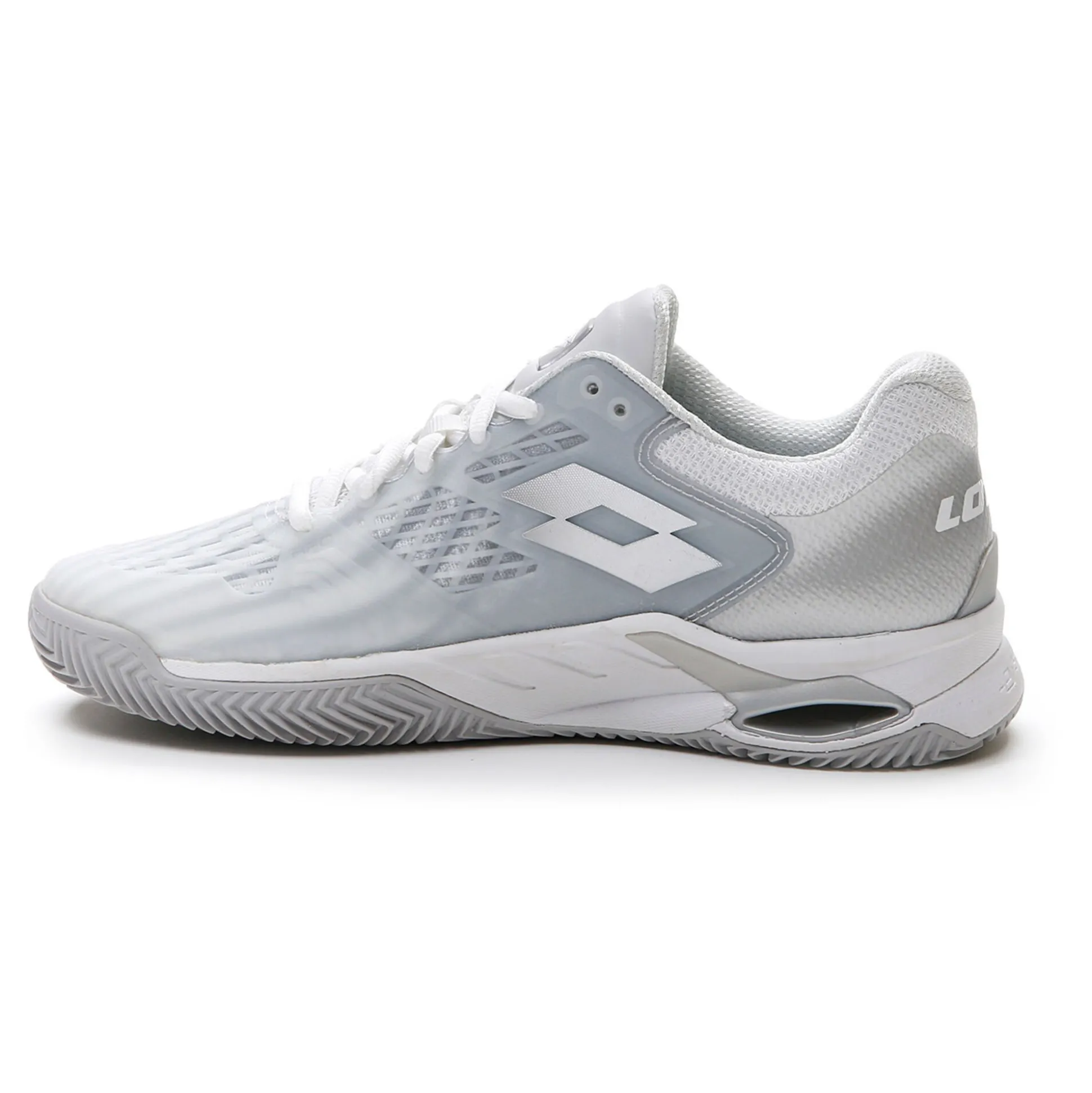 Online Mirage 100 Clay Court Shoe Women - White, Grey Clay Court Shoes