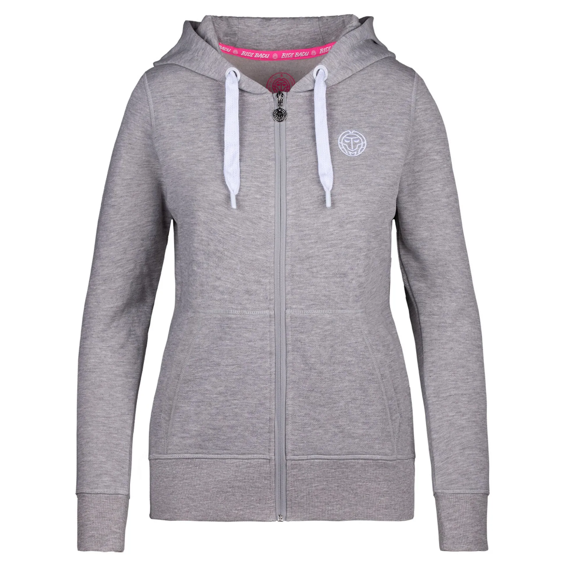 Hot Moana Basic Zip Hoodie Women - Lightgrey, White Jackets