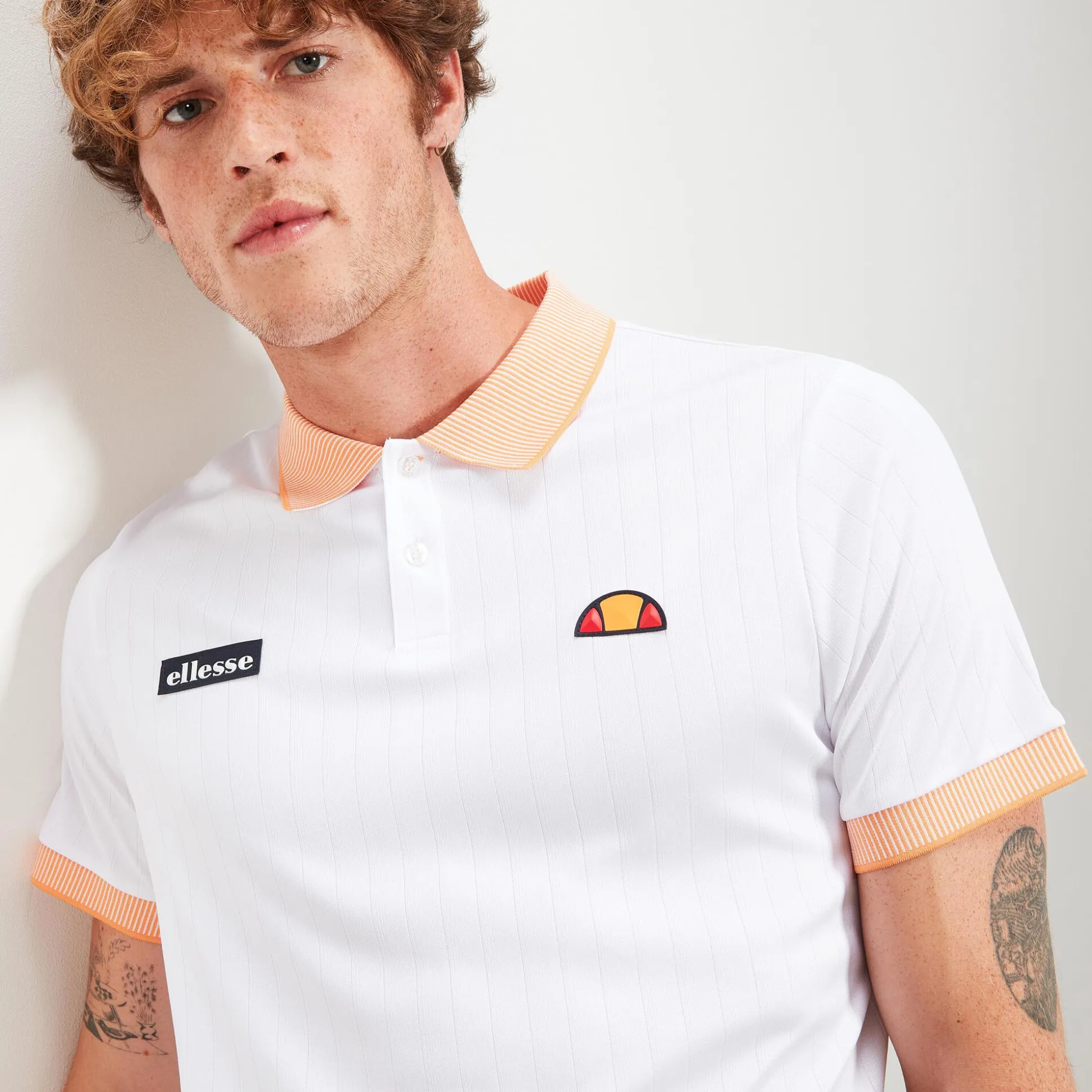 Hot Montoni Polo Men - White, Orange Shirts