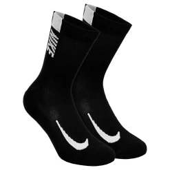 Discount Multiplier Crew Sports Socks 2 Pack - Black, White Socks