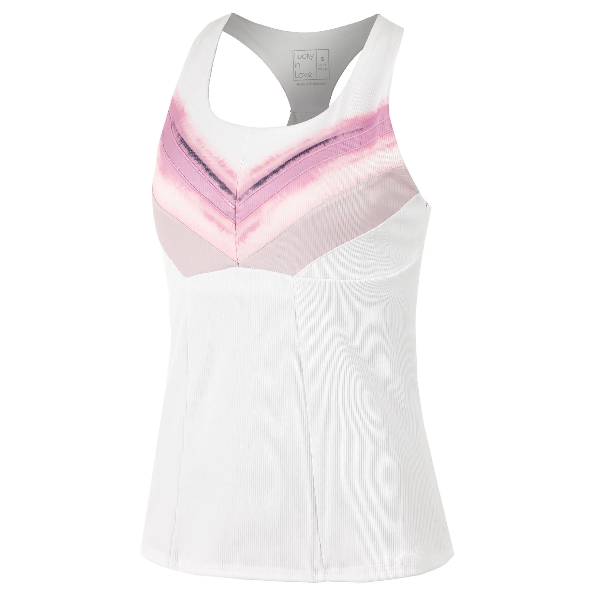 Cheap Mystic Petal Racerback Tank Top Women - White, Pink Tops