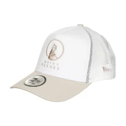 Shop New Era Trucker Cap - White, Beige Accessories