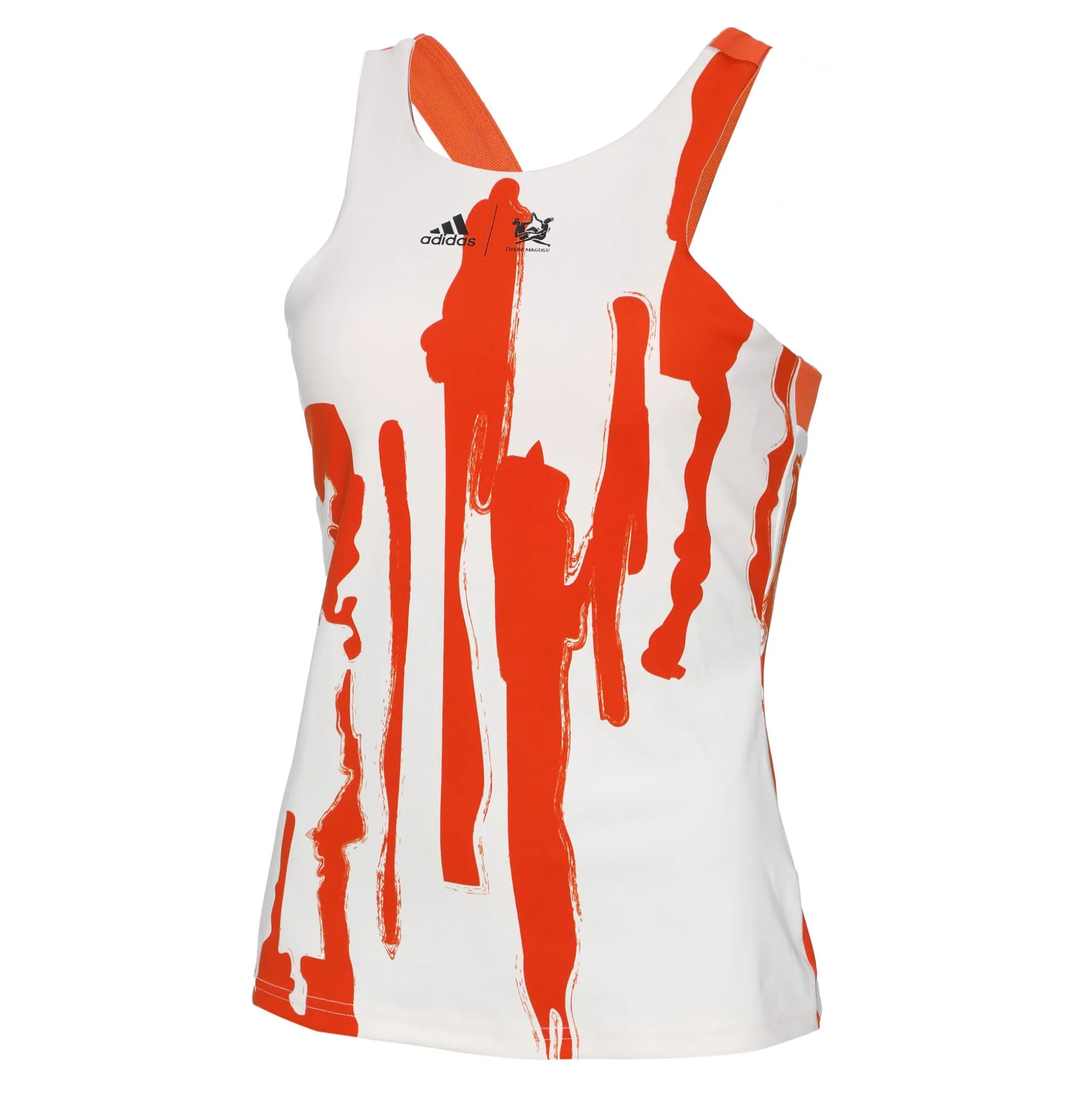 Hot New York Y Tank Top Women - Beige, Orange Tops