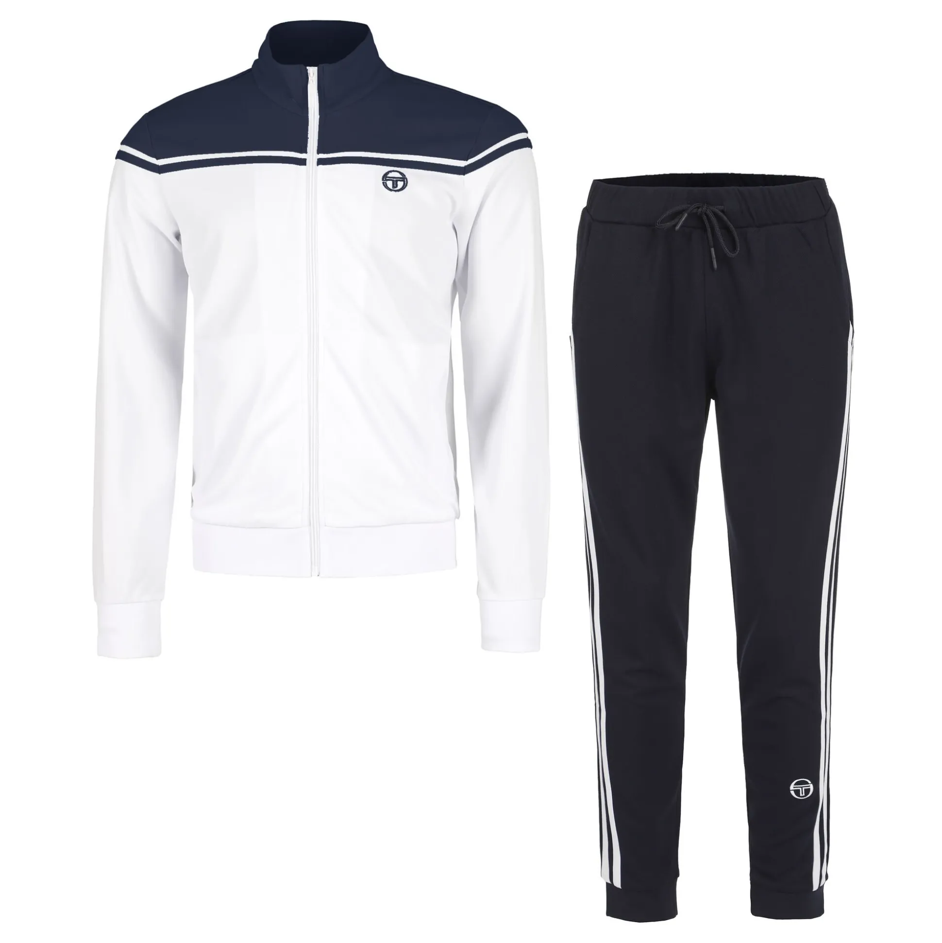 Best Sale New Young Line Tracksuit Men - Dark Blue, White Tracksuits
