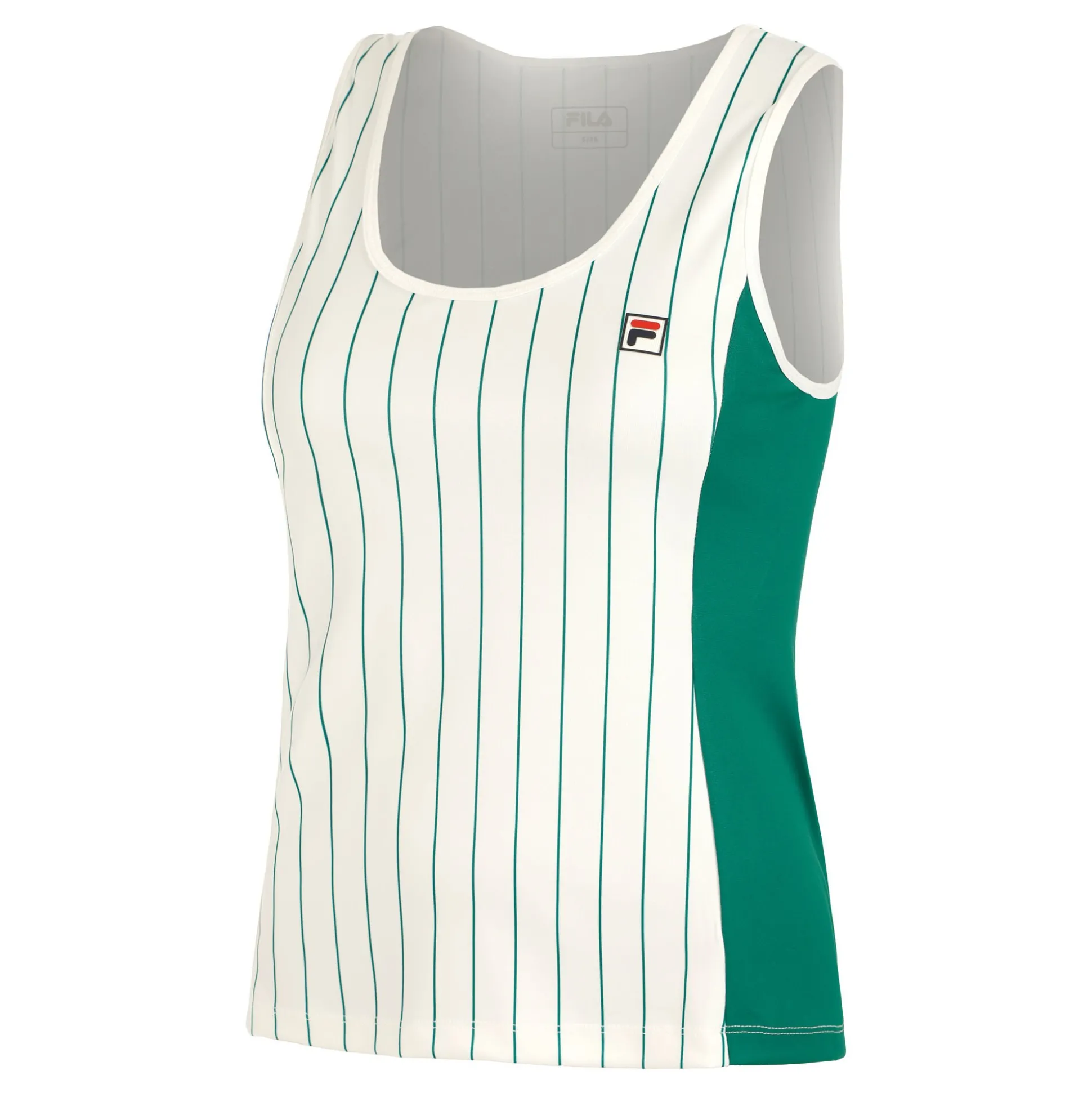 Sale Nina Tank Top Women - White, Green Tops