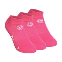 Hot No Party No Show Move Tennis Socks 3 Pack - Pink, White Socks