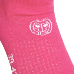Hot No Party No Show Move Tennis Socks 3 Pack - Pink, White Socks