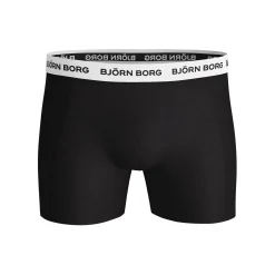 Best Noos Contrast Solids Boxer Shorts 3 Pack Men - Black, White Underwear