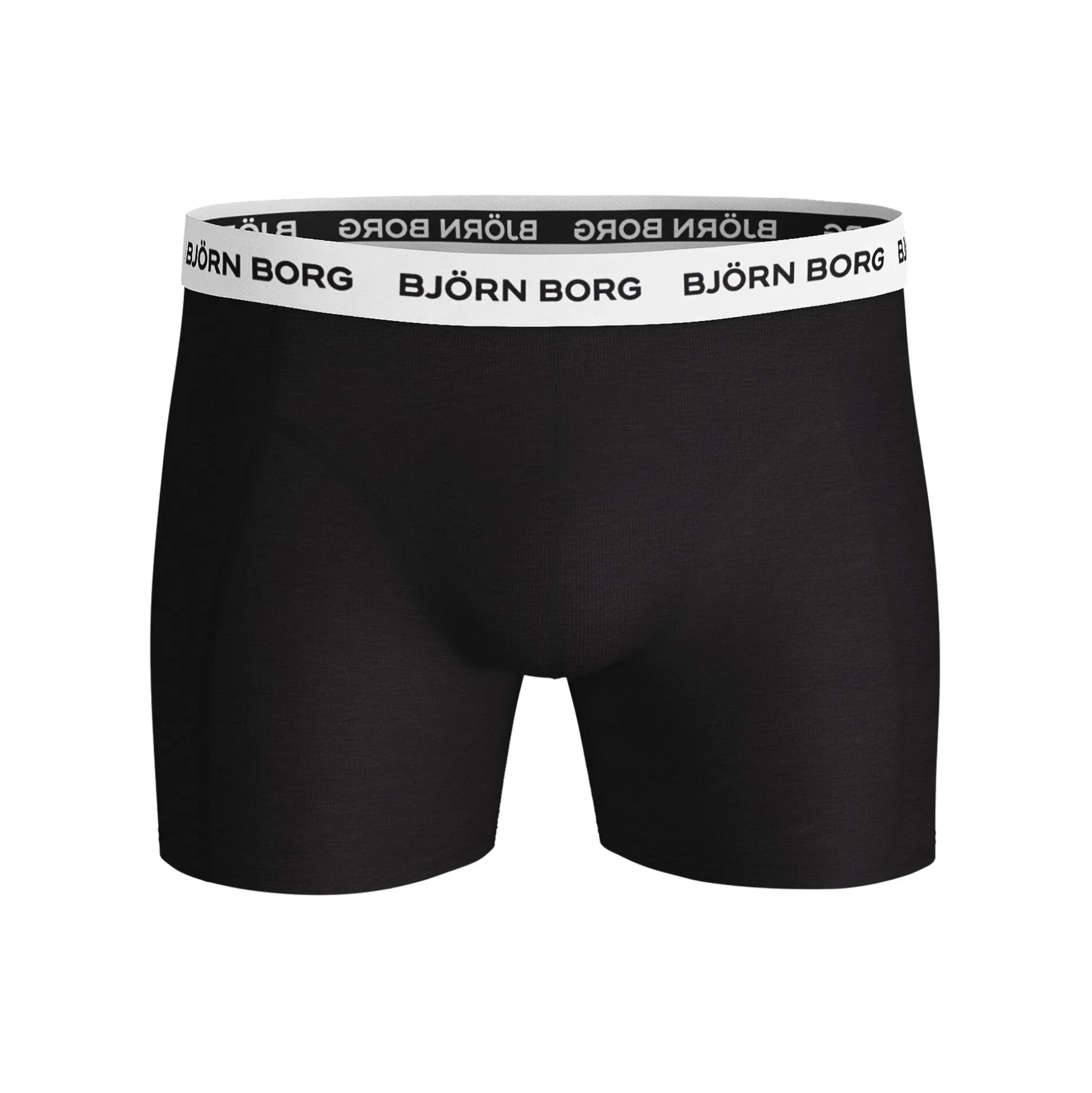 Best Noos Contrast Solids Boxer Shorts 3 Pack Men - Black, White Underwear