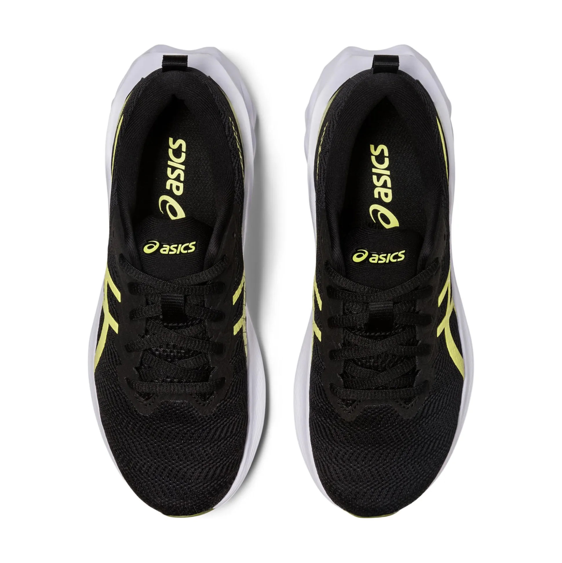 Fashion Novablast 2 GS Neutral Running Shoe Kids - Black, Neon Yellow Running Shoes