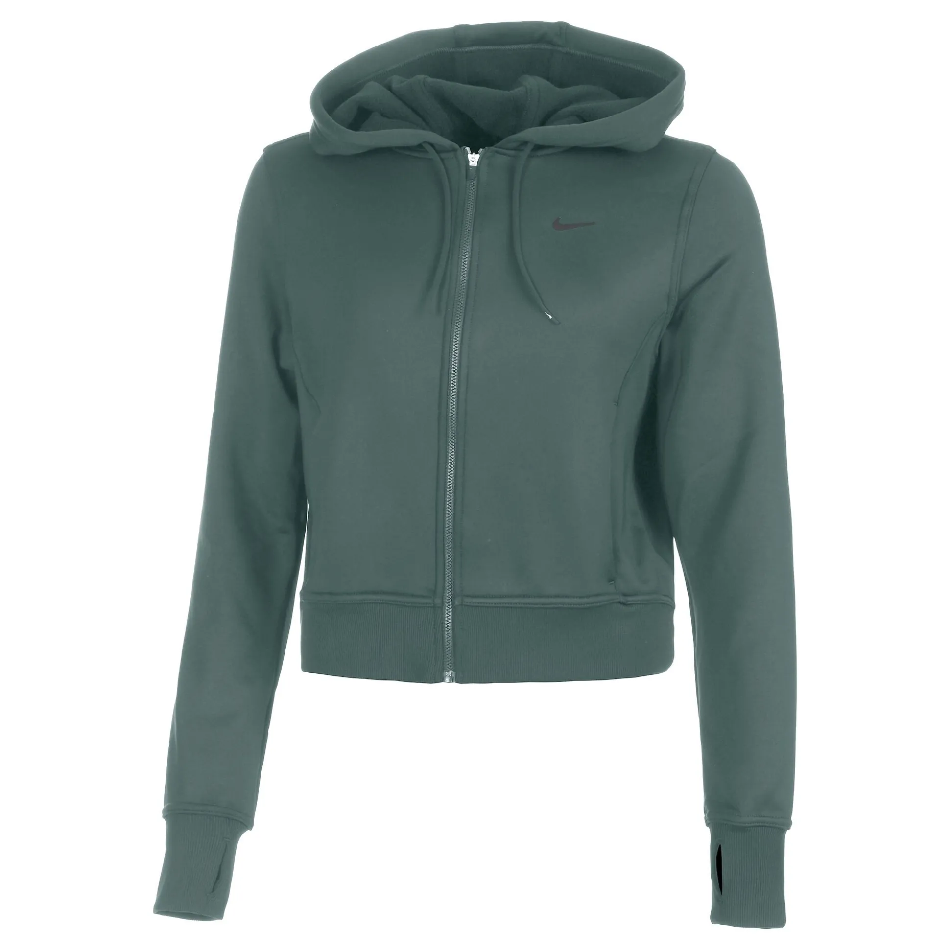 Hot One Therma-Fit Zip Hoodie Women - Green, Black Hoodies & Sweaters|Jackets