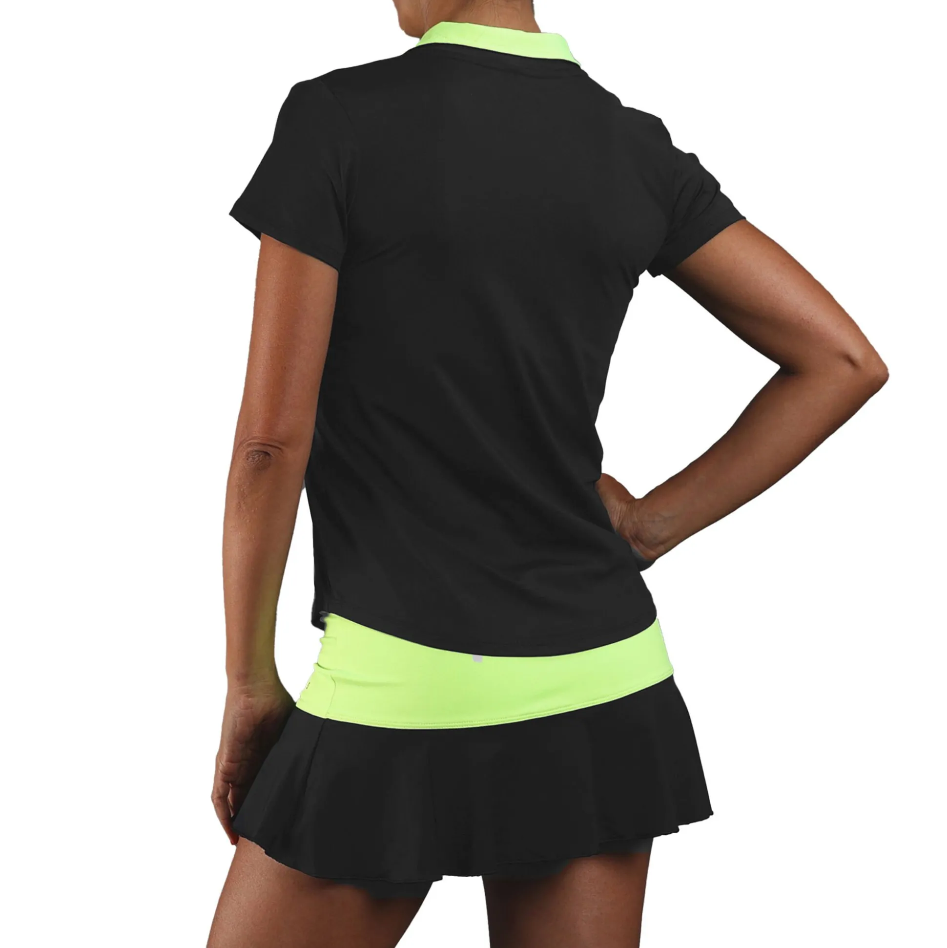 Store Onyx Sleeves Polo Women - Black, Green Shirts