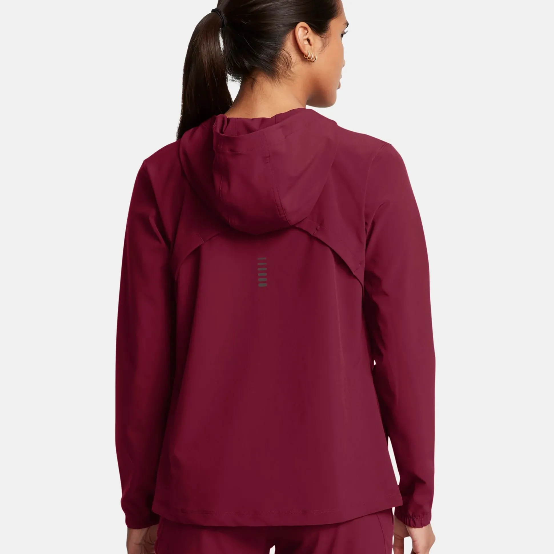 Flash Sale Outrun The Storm Jacket Running Jacket Women - Dark Red Running Clothing