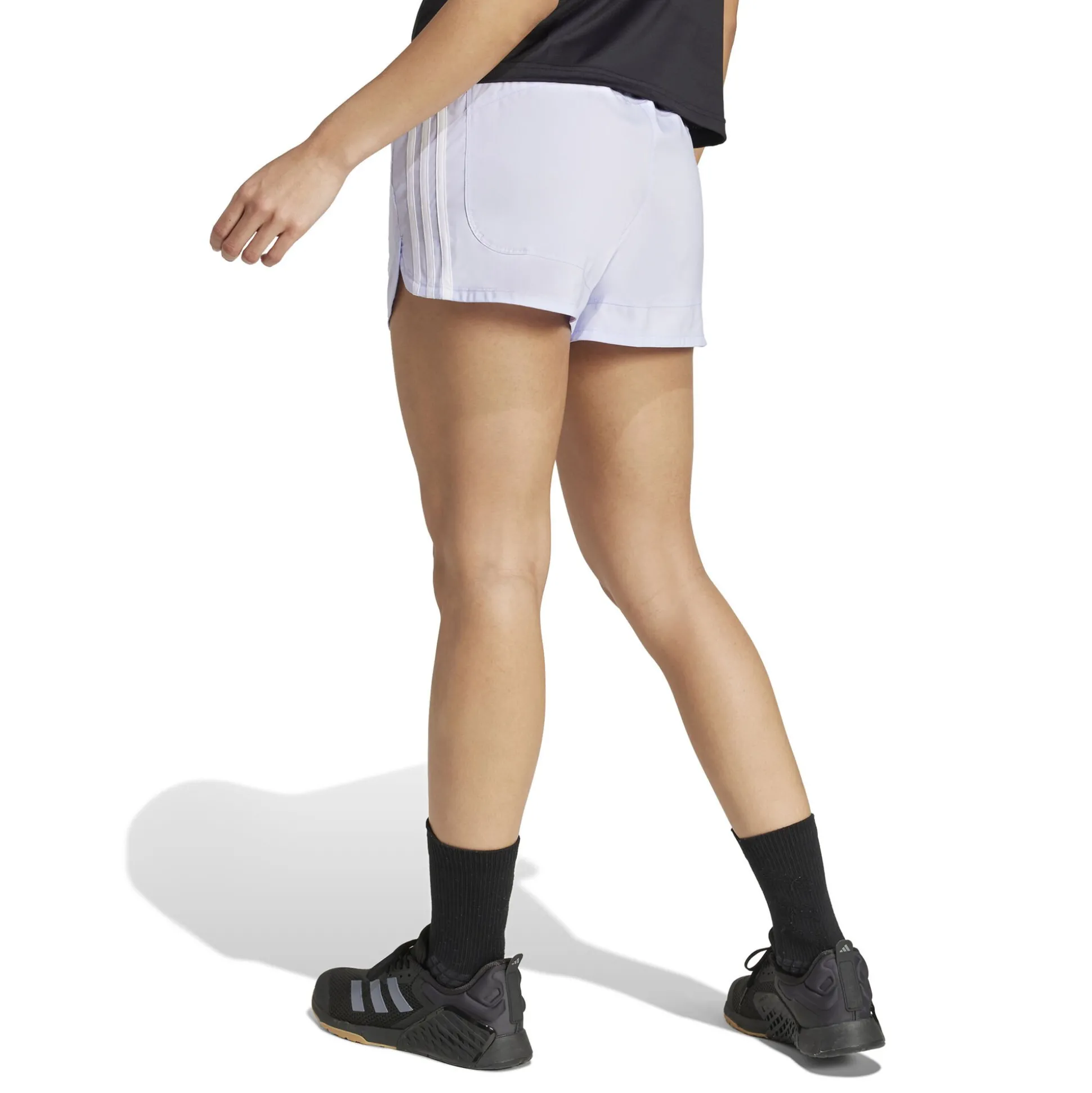 Discount Pacer Training 3 Stripes Woven High-Rise Shorts Women - Shorts