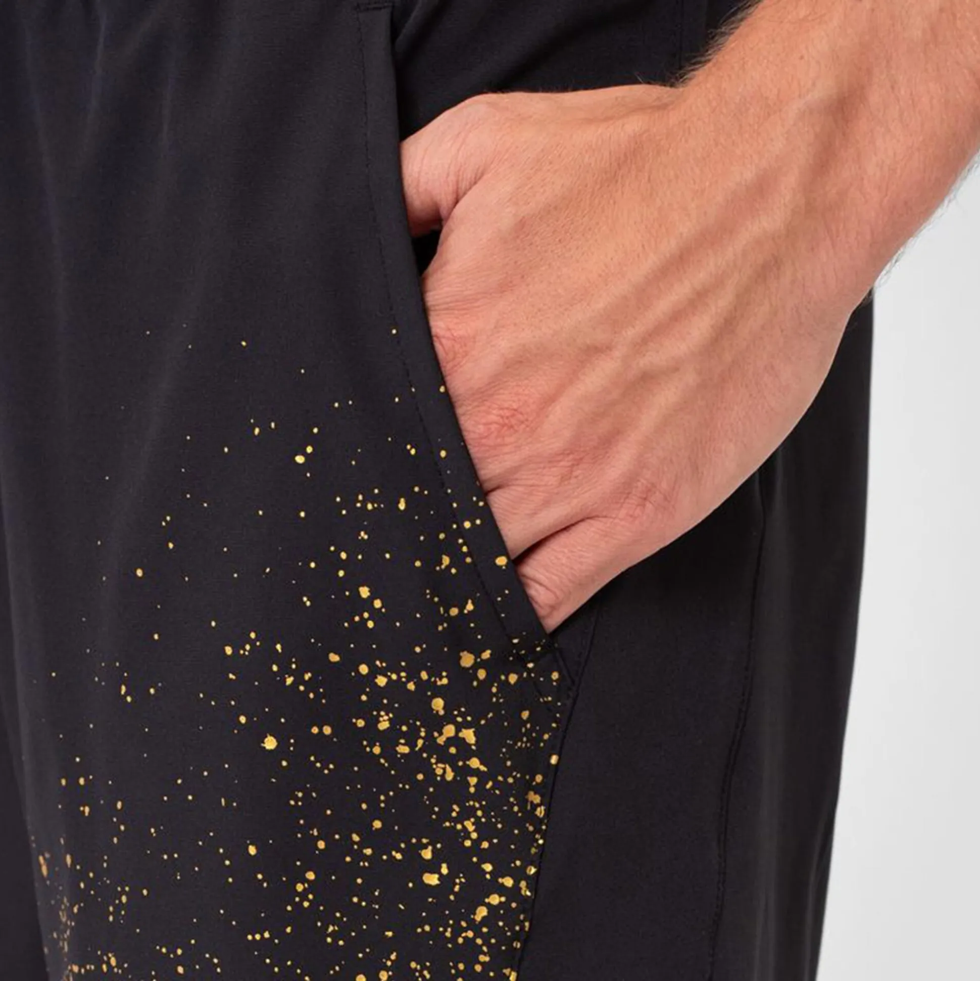 Online Paris 2024 7 Inch Shorts Men - Black, Gold Shorts