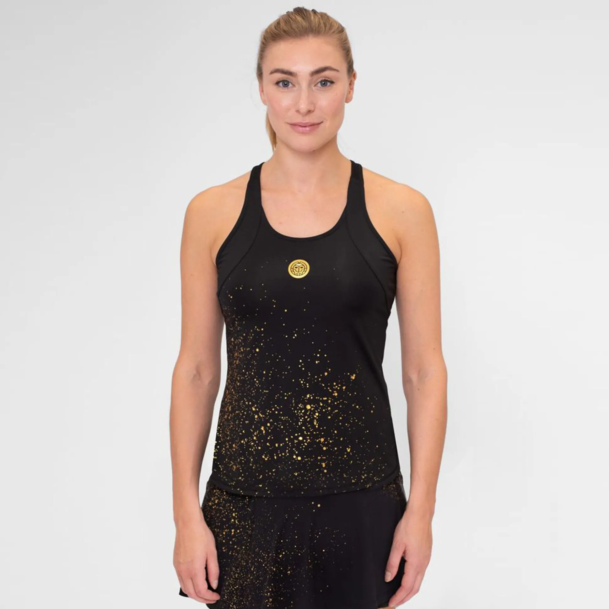 Cheap Paris 2024 Tank Top Women - Black, Gold Tops