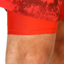 Best Paris 2N1 Shorts Men - Orange, Red Shorts