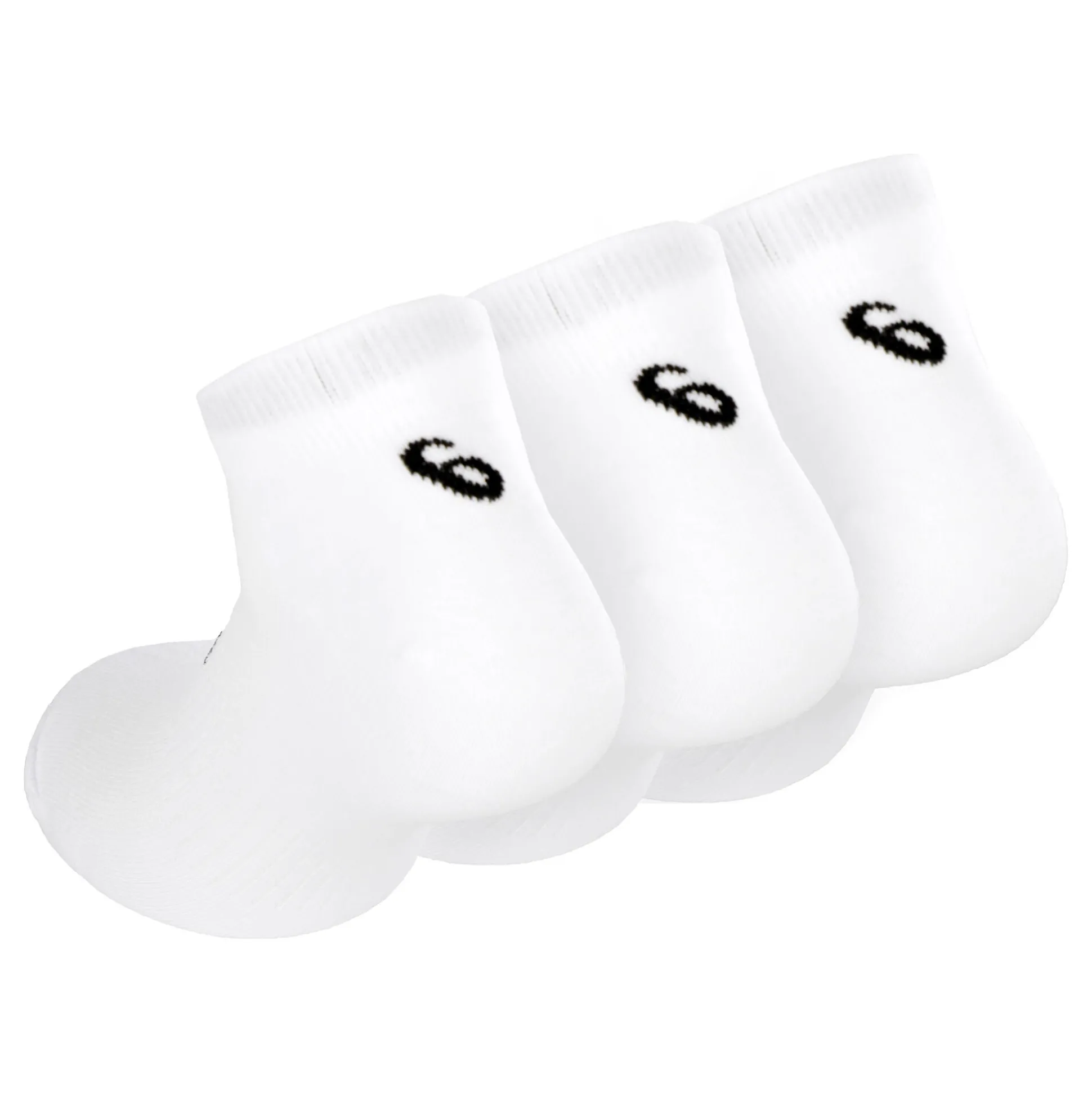 Sale PED Sports Socks 3 Pack - White, Black Socks