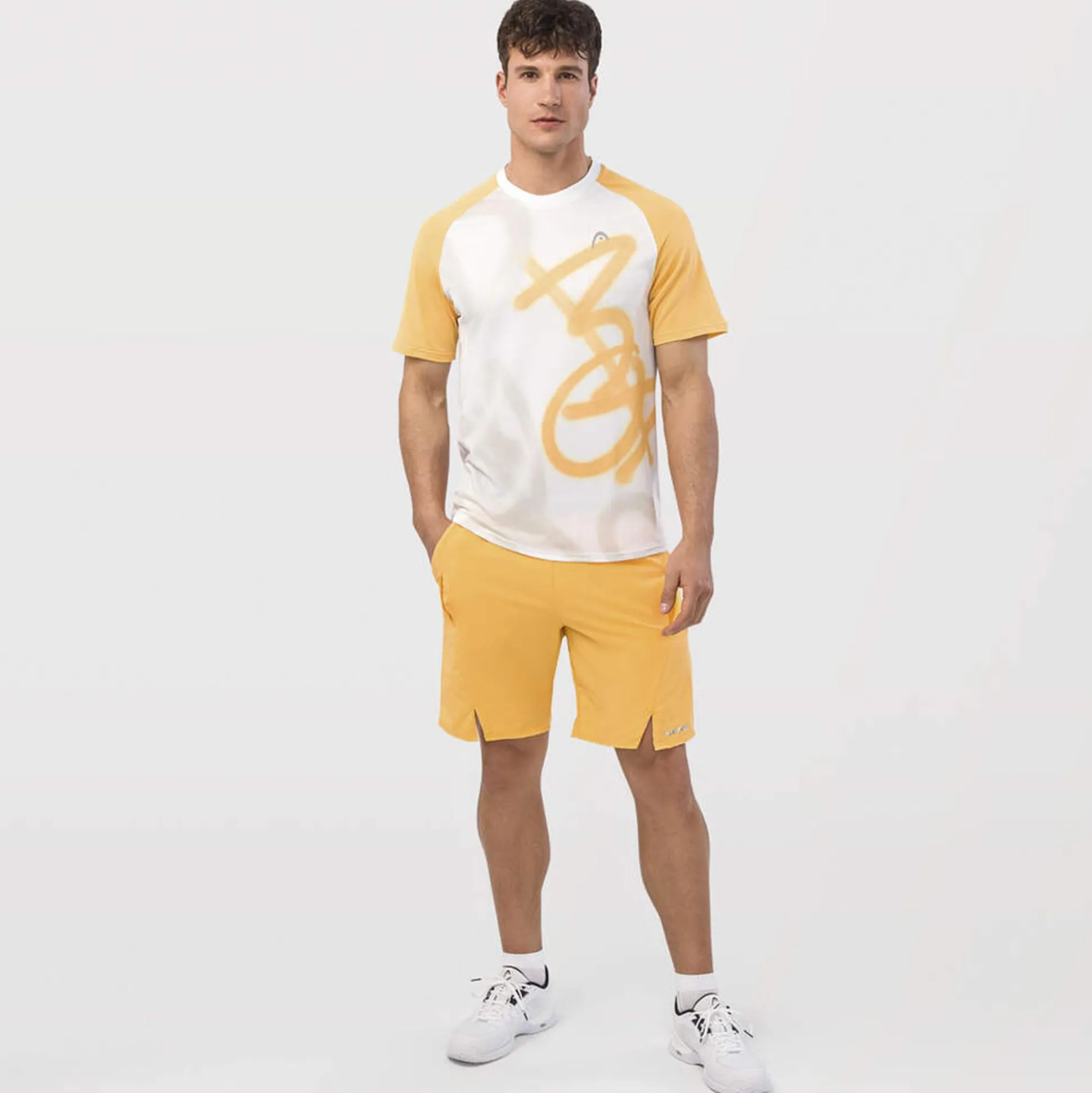 Sale Performance Mc New York T-Shirt Men - White, Golden Yellow Shirts