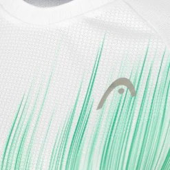Fashion Performance T-Shirt Women - White, Turquoise Shirts