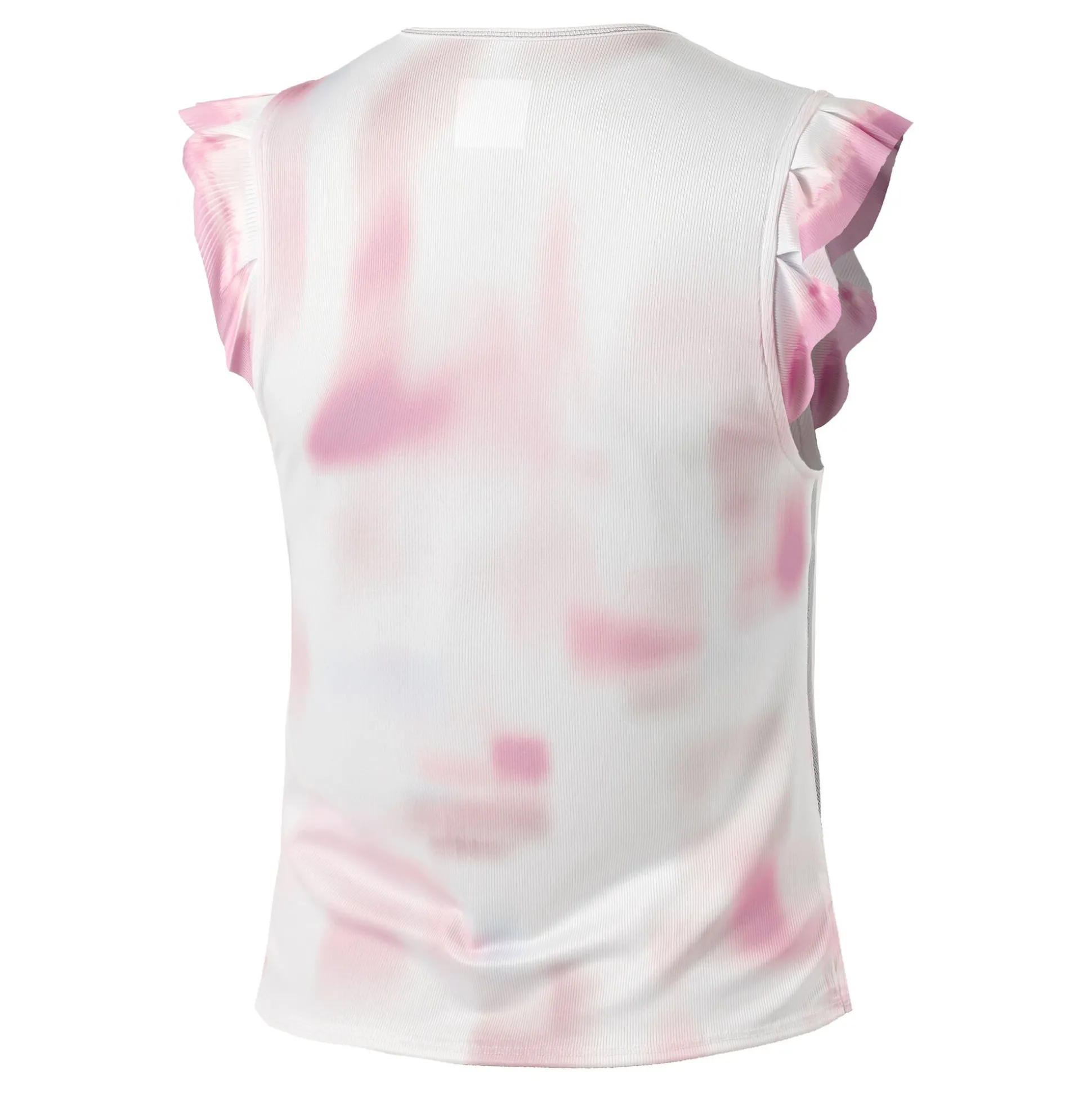 Best Sale Petal Haze Ruffle Tank Top Women - White, Pink Tops