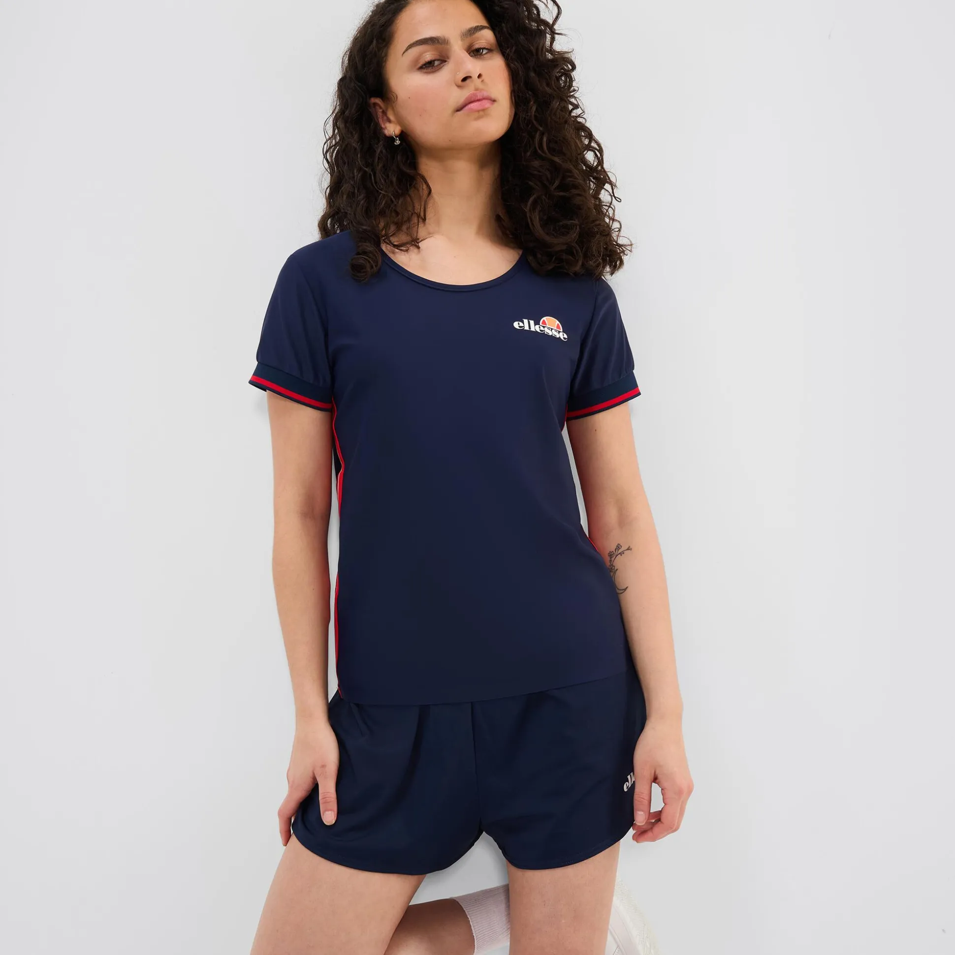 Hot Pierce T-Shirt Women - Dark Blue, Red Shirts