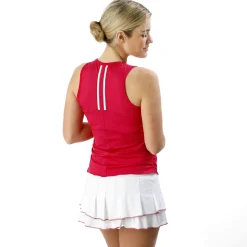 Hot Pindot V-Neck Tank Top Special Edition Women - Pink, White Tops