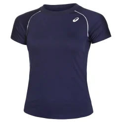 Flash Sale Piping T-Shirt Women - Dark Blue, White Shirts