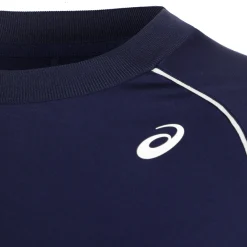 Flash Sale Piping T-Shirt Women - Dark Blue, White Shirts