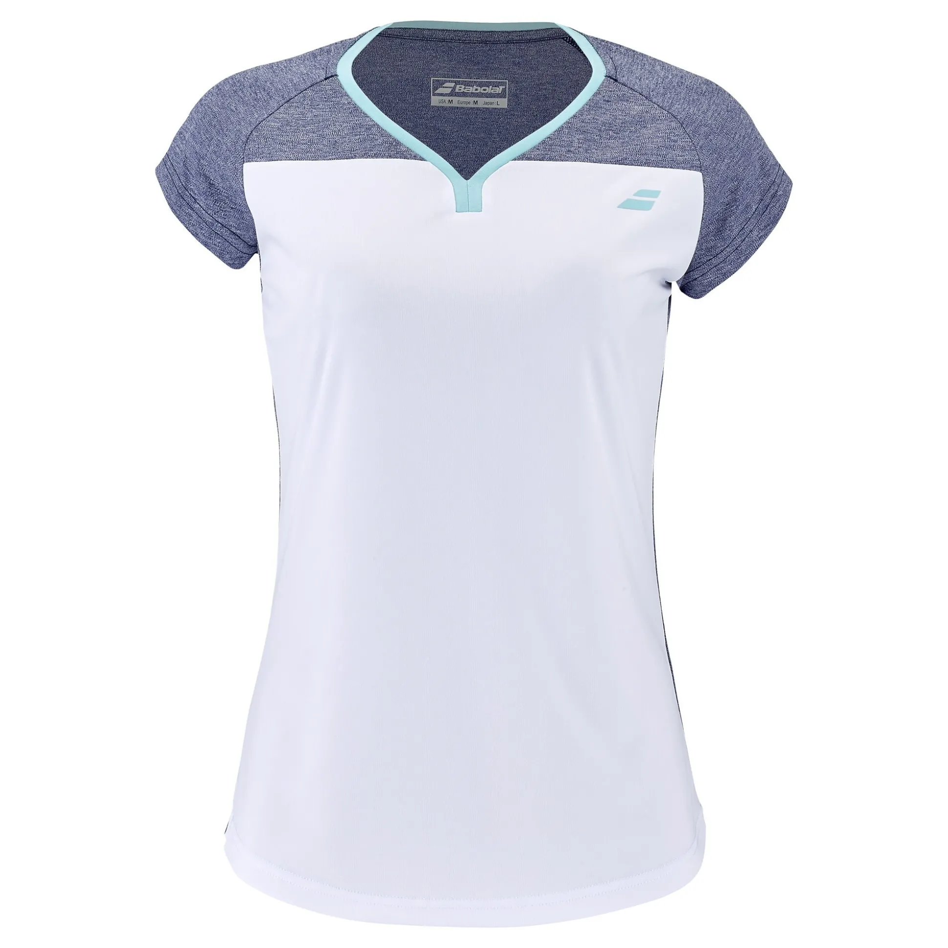 Best Play Cap Sleeve T-Shirt Women - White, Blue Shirts