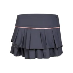 Cheap Pleat Tier With Piping Skirt Women - Dark Grey, Apricot Skirts