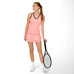 New Pleat Tier With Piping Skirt Women - Apricot, Black Skirts
