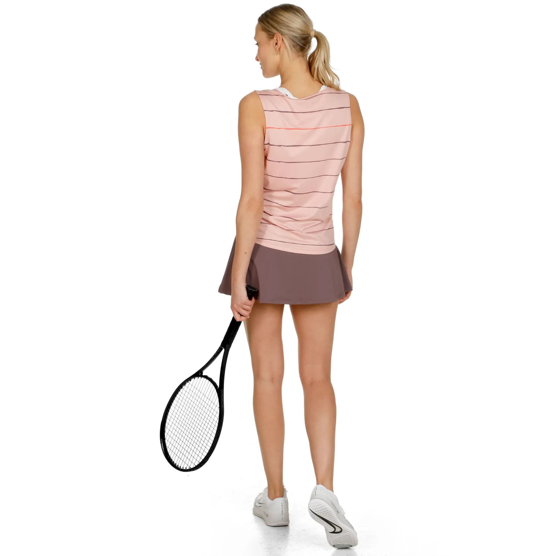 Best Poach & Stripe 2.0 Tank Top Women - Antique Pink Tops
