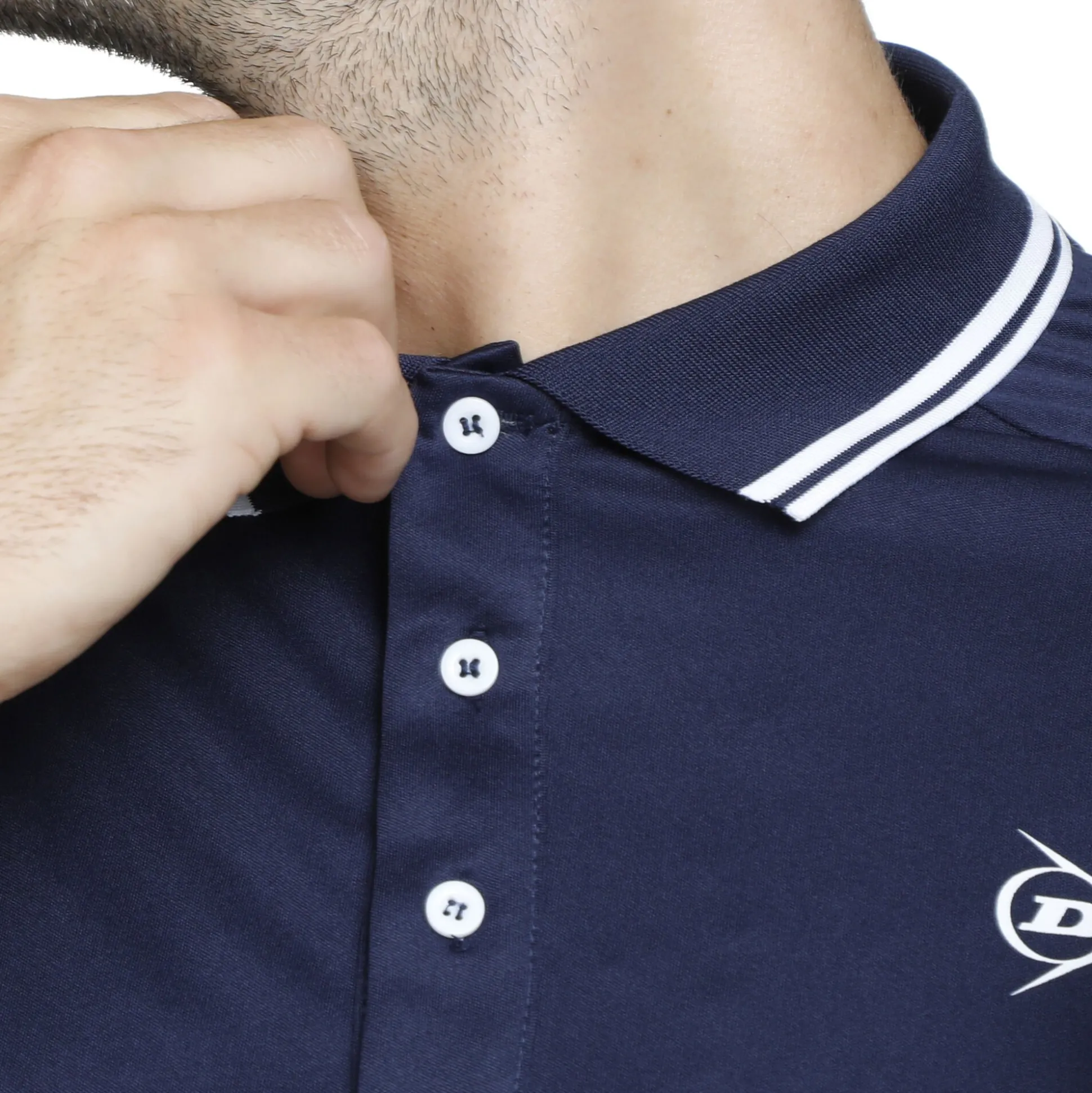 Online Polo Men - Dark Blue, White Shirts