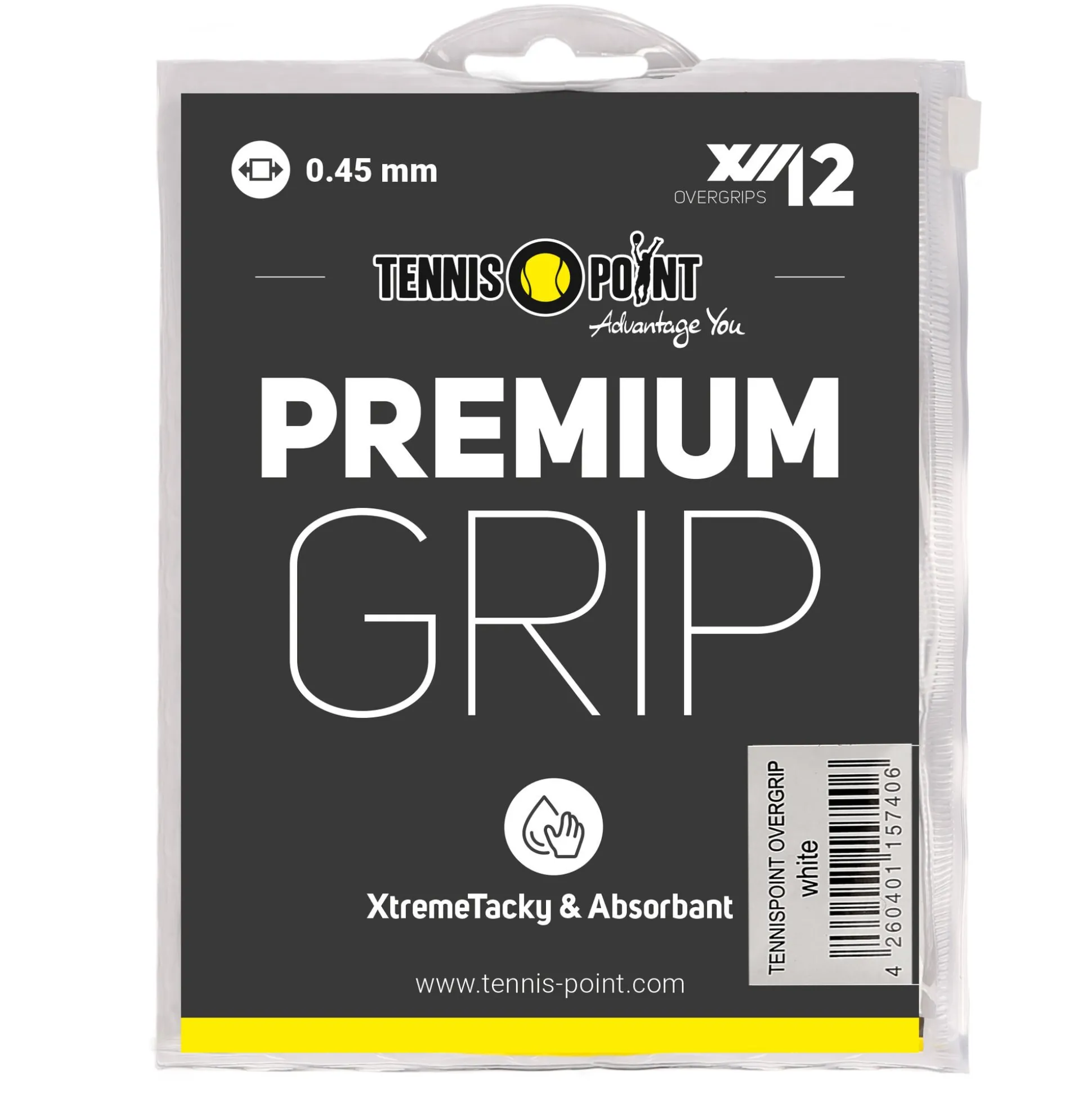 Store Premium Grip 12 Pack - White Grips