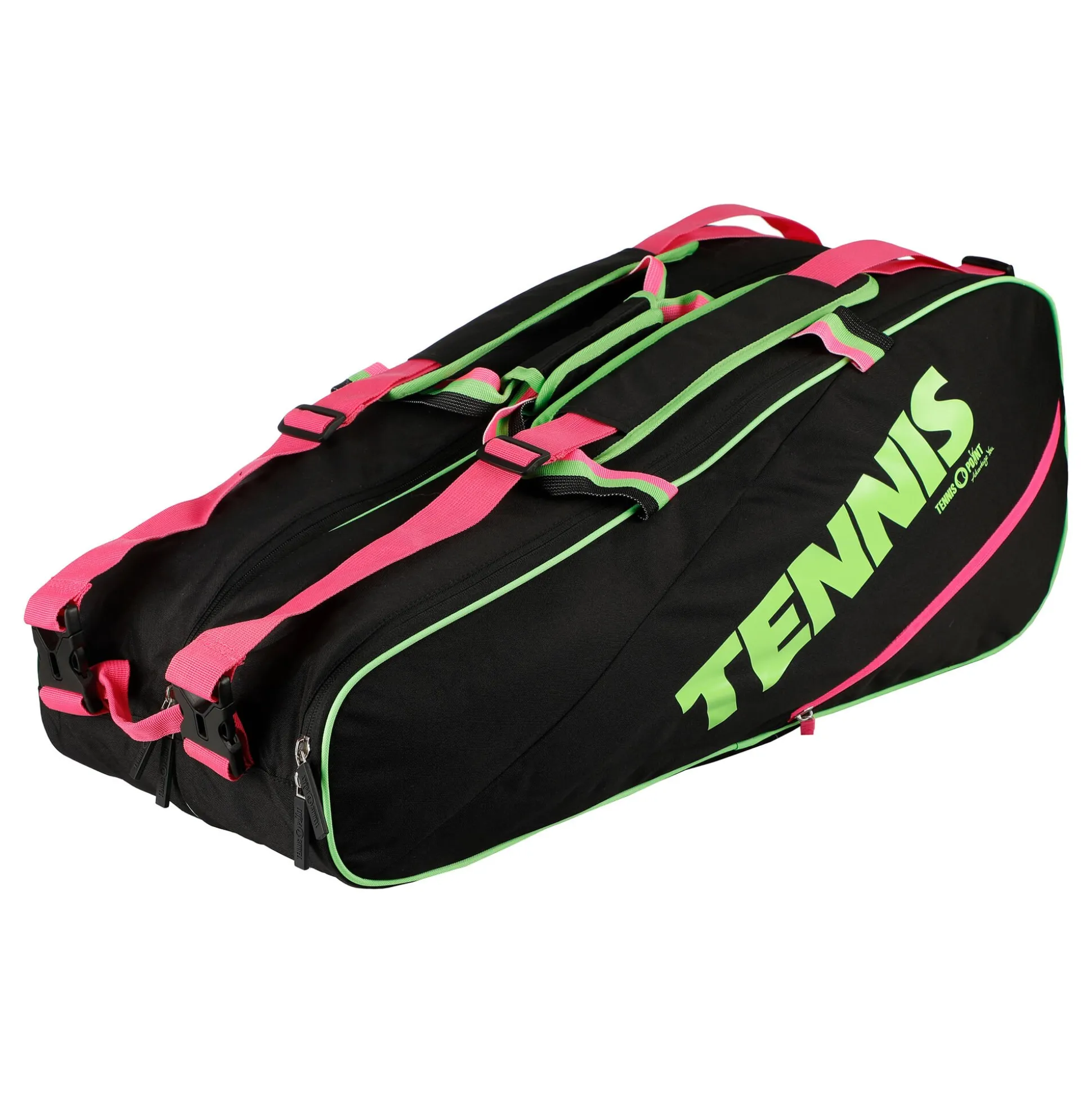 Discount Premium Neon 6R Racket Bag - Black, Neon Green Racket Bags