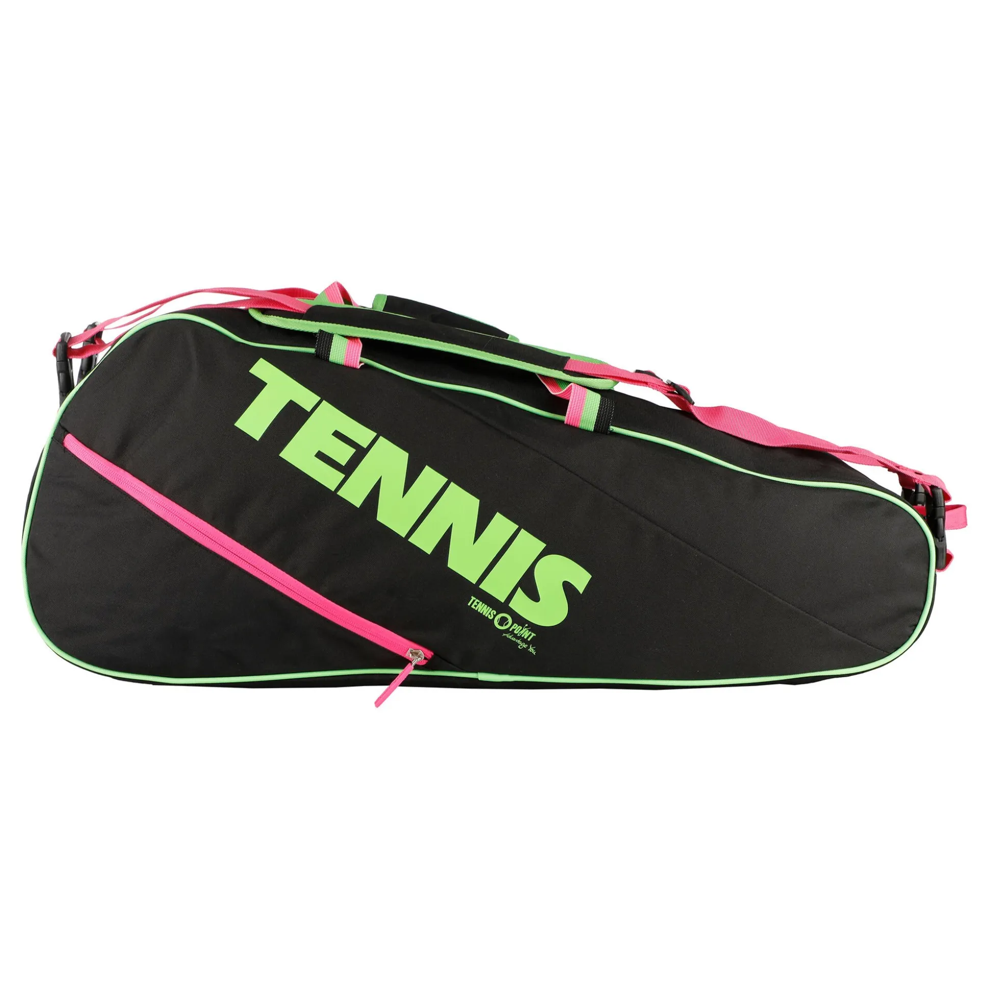 Discount Premium Neon 6R Racket Bag - Black, Neon Green Racket Bags